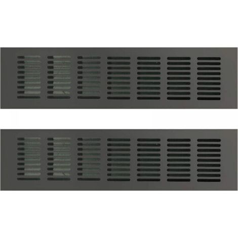 Grille de ventilation rectangulaire pour une ventilation idéale Grille de ventilation rectangulaire 80 x 200mm 2PCS (1/4)