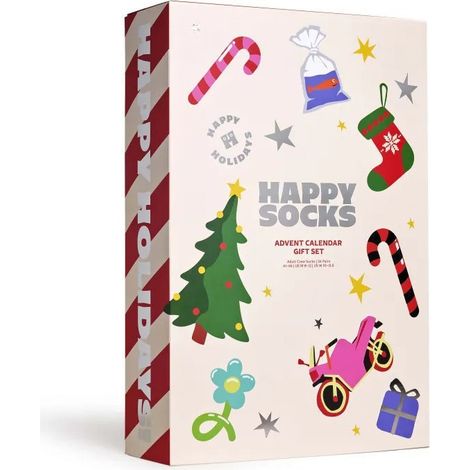 Calendrier de l'Avent de Noël avec chaussettes (24 jours) - Coffret cadeau