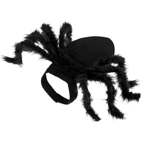 Ropa para mascotas, disfraz de araña para perro, disfraz de araña ajustable, disfraz de Halloween para perro, para gato, Halloween, adecuado para gatos y perros pequeños y medianos, color negro S (1/5)