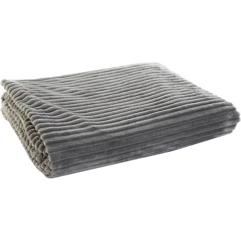 DKD Home Decor Mantan of der Marke, Farbe Grau, of Polyester (PL) (150 x 200 x 2 Zentimeter). (1/3)