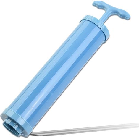 Sacs de rangement compressibles avec pompe manuelle Sacs plastiques pour mise sous vide Pompe à air pour compression manuelle Organisation du rangement à domicile Bleu Réutilisables (1/5)