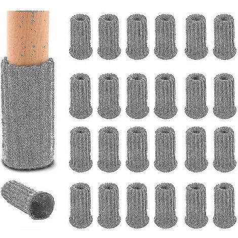 Lot de 16 protège-pieds de chaise en chaussettes tricotées pour meubles (1/5)