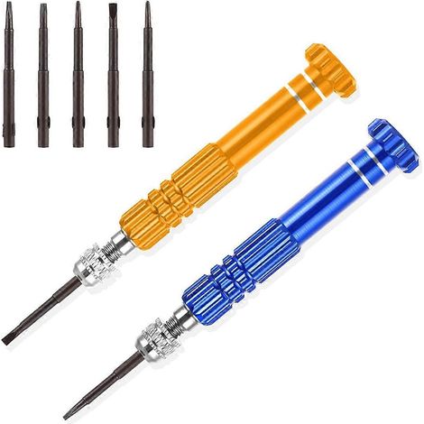 Kit de tournevis de précision pour la réparation de lunettes - Tournevis magnétique pour montre - Voir illustration (1/5)