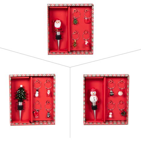 Table Passion - Set de 4 marque verre avec bouchon (1 modèle aléatoire)