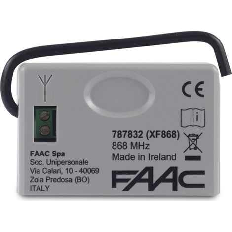 FAAC XF 868 XF868 787832 Ricevente Ricevitore Modulo Innesto 3PIN Frequenza Mhz (1/4)