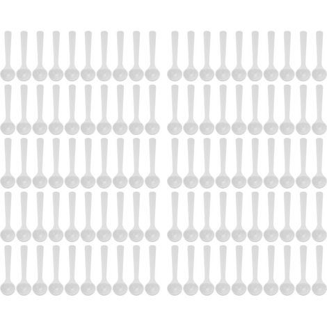 100 Cuillères en Plastique Résistantes à la Chaleur 2ml/1g pour Engrais de Jardinage