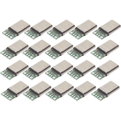 Connecteur révolutionnaire à monter soi-même avec interfaces USB 3.1 Type-C mâle et femelle, adapté aux applications de pointe en matière d'innovation et de réparation de câbles de données. (1/3)