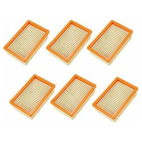 Lot de 6 Filtres Aspirateur Karcher MV4 MV5 MV6 WD4 WD5 WD6, Pièces Détachées Filtre Hépatique (1/5)