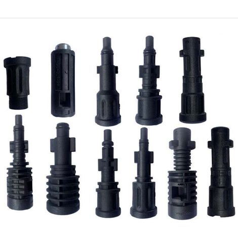 Adaptateur de tuyau de nettoyage pour nettoyeurs haute pression Kärcher/Lavor/Interpump/Bosch（Lot de 11）