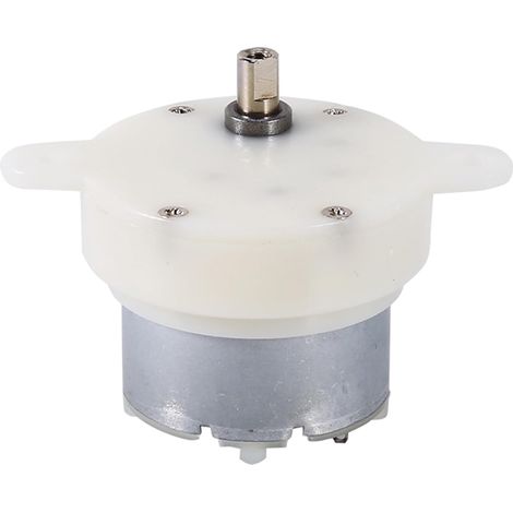 Moteur à courant continu, moteur à courant continu élevé 12 V Moteur électrique à vitesse lente/boîte de vitesses 3 tr/min Micro moteur de diamètre d'arbre de 4 mm pour (1/5)