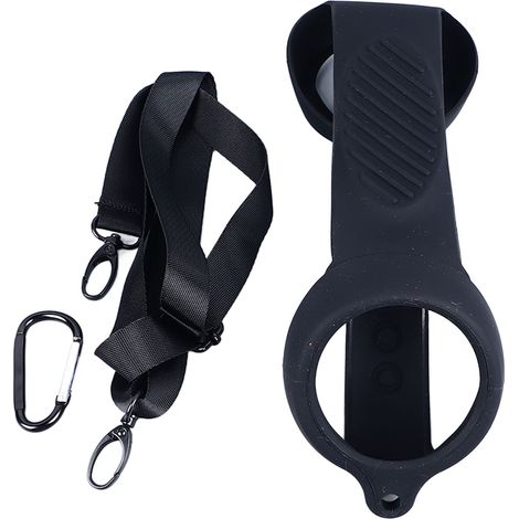 Étui de protection en silicone pour Charge5, compatible avec un moule sur mesure, avec sac à dos, boucle et bandoulière. Étui de protection pour Charge5, noir. (1/5)