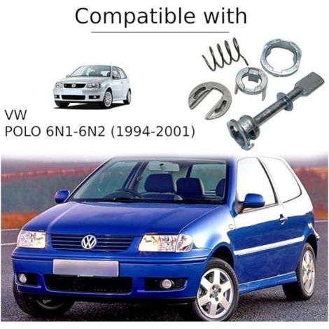 Barillet de serrure porte avant compatible Polo 6N1-6N2 1994-2001 – Réparation portes gauche et droite – Numéro de pièce 6N0837223A (1/4)