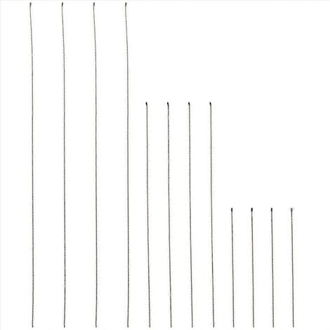 12 rallonges de chaînette pour ventilateur de plafond, couleur bronze