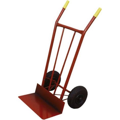 Chariot de magasin avec pelle courte et roue pneumatique