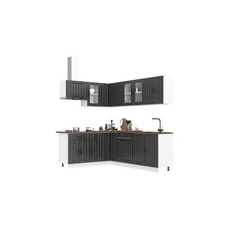 Ensemble d'armoires de cuisine 11 pcs Lucca bois d'ingénierie (1/5)