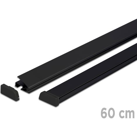 Schwarze Aluminium-Plakatplatte 60 cm A1 mit Aufhängern – schneller Grafikaustausch (1/5)