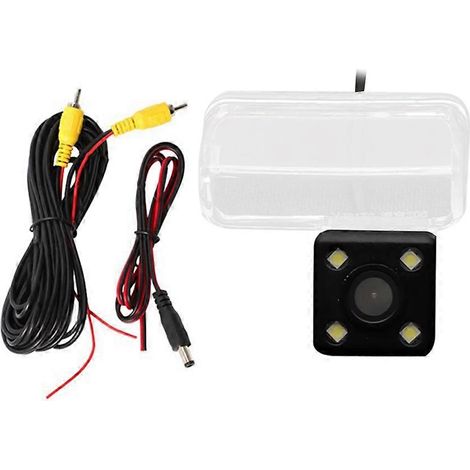 Cámara de visión trasera para coche con 4 LED para Peugeot 206 207 307 407 Sedán/Citroën C2 C4 C5 DS4/Toyota Camry Verso (1/5)