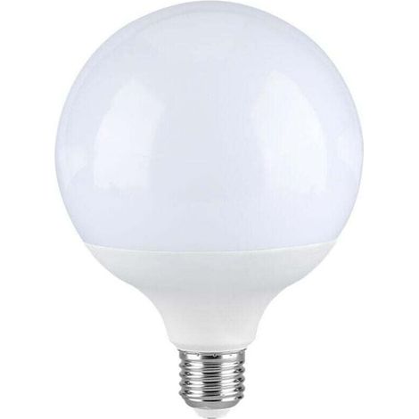 Lampadina LED E27 25W G120 Globe - Angolo del fascio 200° - Massima efficienza e risparmio energetico - Bianco freddo 6500K