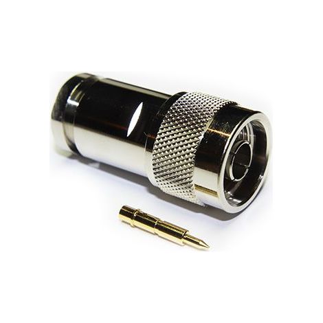 Connecteur N RS PRO Mâle Droit, raccordement Par serrage, à souder 50O Montage sur câble ( Prix pour 1 )