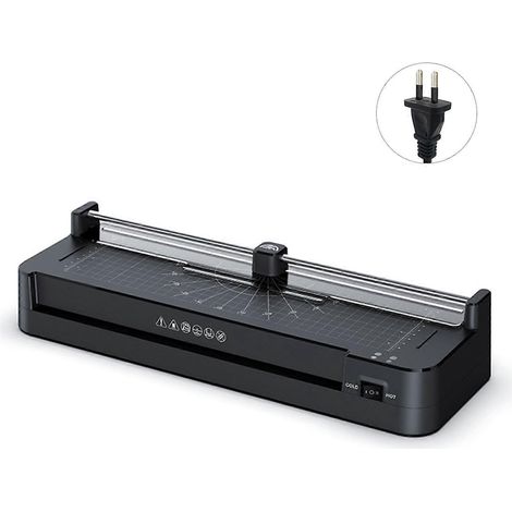 Thermolaminiergerät, Heiß- und Kaltlaminator, integrierter Papierschneider – EU. Ideal für Dokumente, Fotos und Bastelarbeiten.