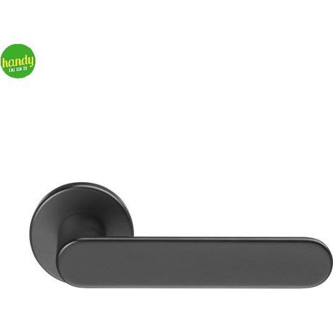 Maniglia Round A519 Frosio Bortolo nero satinato con rosetta tonda