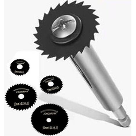 Ensemble de coupe-tubes pour tubes hexagonaux en PVC de 12 mm (diamètre intérieur) (comprend des lames de scie de tailles : 22 mm, 23 mm, 32 mm, 35 mm et 44 mm), Noir (1/4)