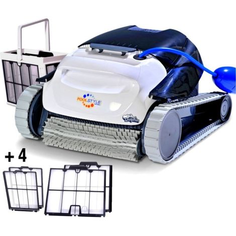 Dolphin PoolStyle AG Plus ULTRACLEAN Digital - Robot Elettrico Pulitore per Piscina fino a 10 Mt - FONDO + PARETI - MY2024 (1/5)