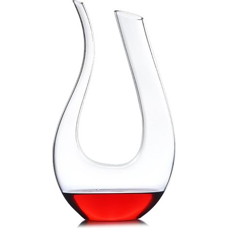 carafe de bouteille de vin en forme de U en verre de cristal sans plomb bouteille de vin en verre bouteille de qualité B (1/4)