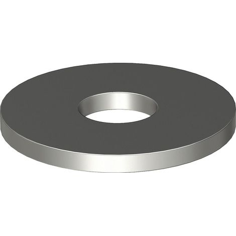 OBO Bettermann Rondella a grande superficie M8,Ø40mm acciaio inox, inossidabile lucido, post-trattato, 3403145