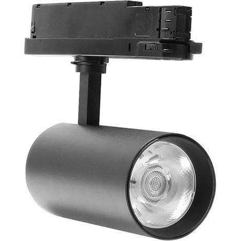 Spot LED triphasé 30 W 4500 K pour rail, idéal pour l'éclairage commercial et d'ambiance, efficace et économe en énergie. (1/4)