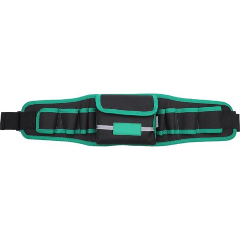 Grand sac à outils étanche en toile Oxford, grande capacité 560 x 120 mm, ceinture porte-perceuse électrique avec 8 trous, poche ceinture pour électricien. (1/5)