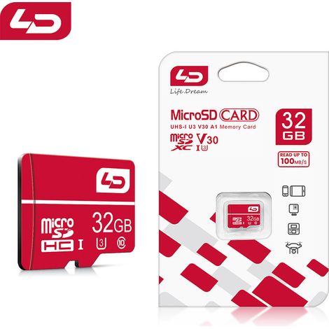 Carte mémoire TF haute vitesse LD 32 g pour téléphone portable, enregistreur de conduite, caméra, carte mémoire SD (1/5)