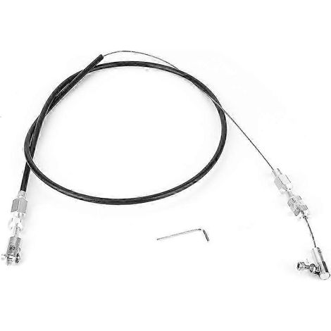 Universeller 91 cm (36 Zoll) langer Gaszug, kompatibel mit Chevy/Ford 350 und 302 SBC Motoren. Gummimantel. (1/3)