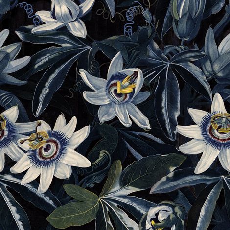 Art for the Home - Tapete - Classic Chic - Blumenmeer Passionsblume - 200x280cm (1/5)