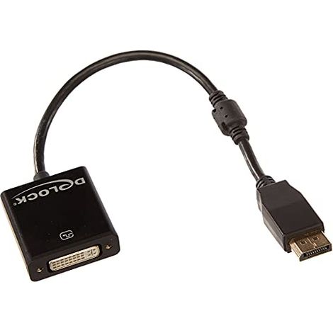 Câble adaptateur Delock DisplayPort / DVI Fiche mâle DisplayPort, Prise femelle DVI-I 24+5 pôles 0.20 m noir 62599 contacts dorés Câble DisplayPo C670381 (1/3)
