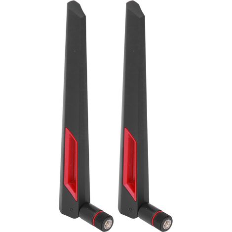 2 Stück Antennen 2,4 GHz/5,8 GHz Dualband 12 dBi High Gain omnidirektional für WLAN-Router (1/5)