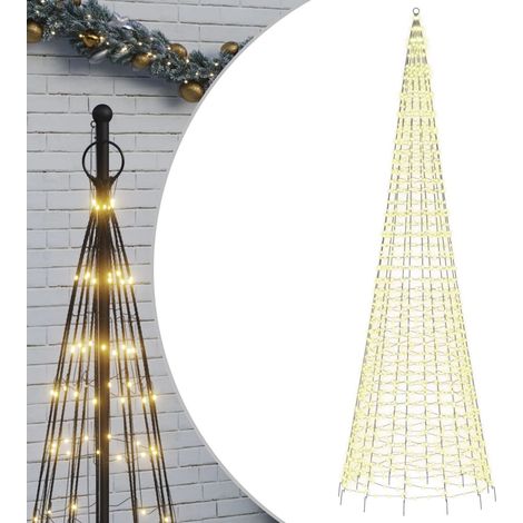 vidaXL LED Christmas Tree 1534 LEDs Warm White 500 cm