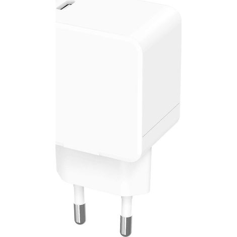 Chargeur secteur USB-C 20 W (5 V-12 V/1,6 A-3 A) Sortie : USB-C femelle PD QC3.0 Entrée : prise murale standard européenne 110-230 V, compatible avec les téléphones portables, les tablettes et autres (1/5)