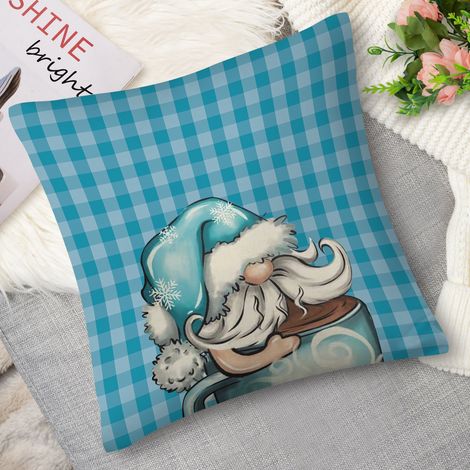 Housse de coussin bonhomme de neige, gnome (1/5)