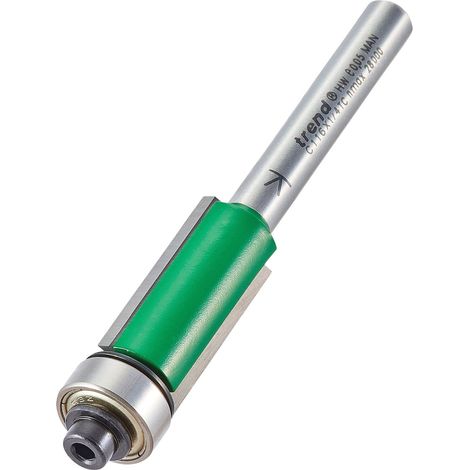 Trend Fresatore per Rifilatura Auto-Guidato CraftPro, Gambo da 6,35 mm, Diametro di Taglio 12,7 mm & Lunghezza di Taglio 25,4 mm, Punta in Carburo di Tungsteno, C116X1/4TC (1/3)