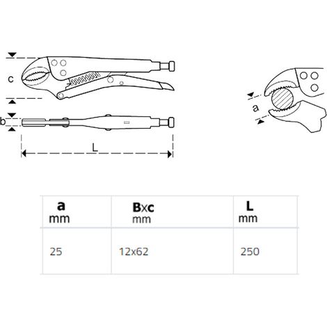 Pinza Grip Maurer Plus 250 mm con Ganasce Curve (1/2)