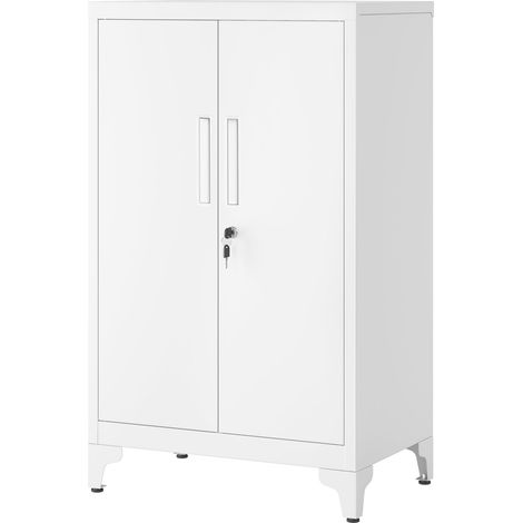 Caisson de Bureau à 2 Portes, Verrouillable, en Acier (1/5)