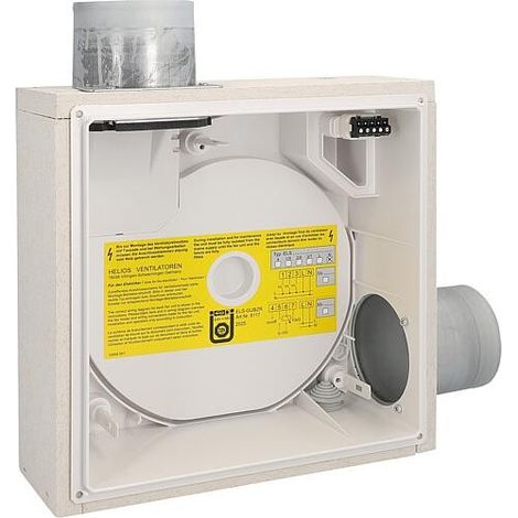 Helios Boitier a encastrer Ventilation pour 2 pieces ELS-GUBZR