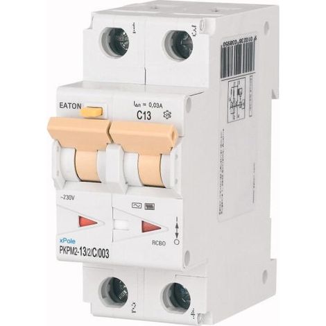 Disj. diff. 2X13A 30mA type AC/ cbe C 000111624 EATON PKPM2-13/2/C/003