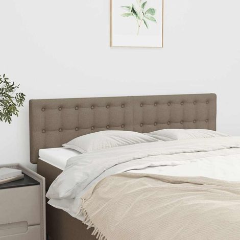 vidaXL Cabeceros tela gris taupe 144x5x78/88 cm (1/5)