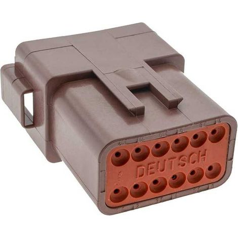 Connecteur Series DT Femelle 12 Voies marron (1/2)