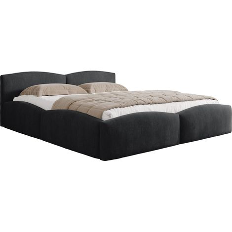 Lit TrendyNest Titis, Margo 227.09, Double, 180x200, Tissu, Disponible, 198x222x78cm (1/5)