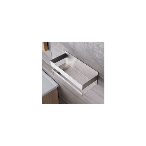 23x8x10CM Étagère de Douche Auto adhésif Panier de Douche Sans Perçage Etagère de Salle de Bain Acier Inoxydable (1/5)