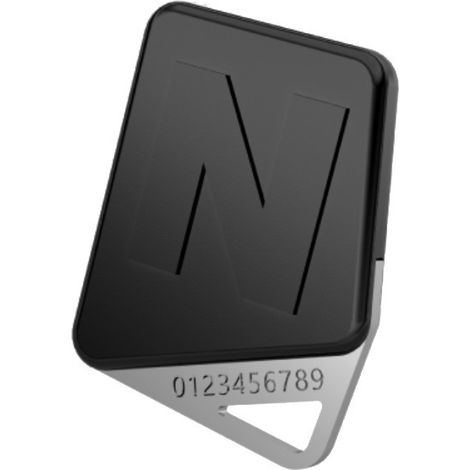 Noralsy – Clé de proximité Mifare 13,56 MHz noire – Anneau métallique ultra résistant – Sécurité contrôle d'accès – Usage intensif