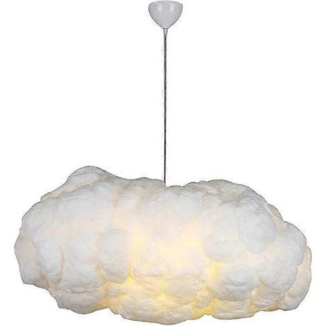 Lustre nuage créatif en forme de nuage, lustre LED adapté à la maison, au restaurant, au bar ou au café (lumière chaude)